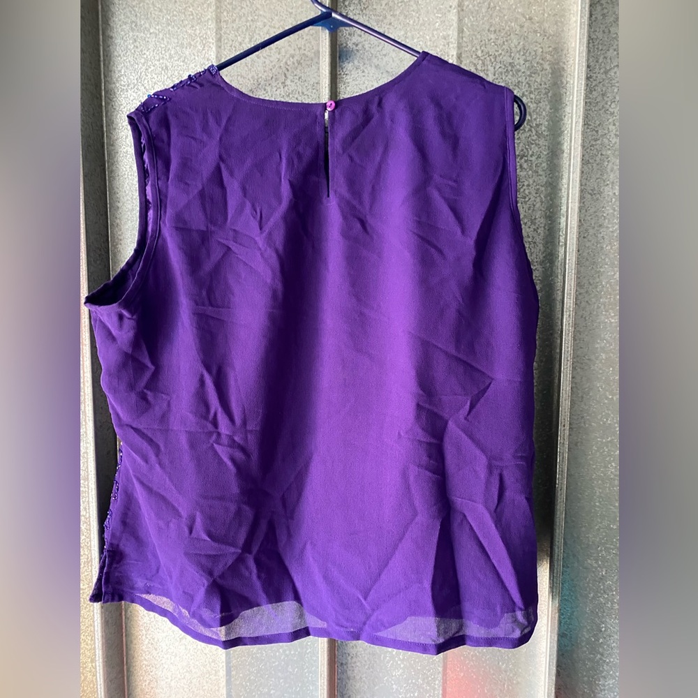 Purple Sequined Top - Picture 5 of 5